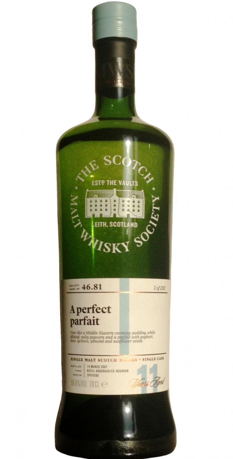 Glenlossie 2007 SMWS 46.81  A perfect parfait