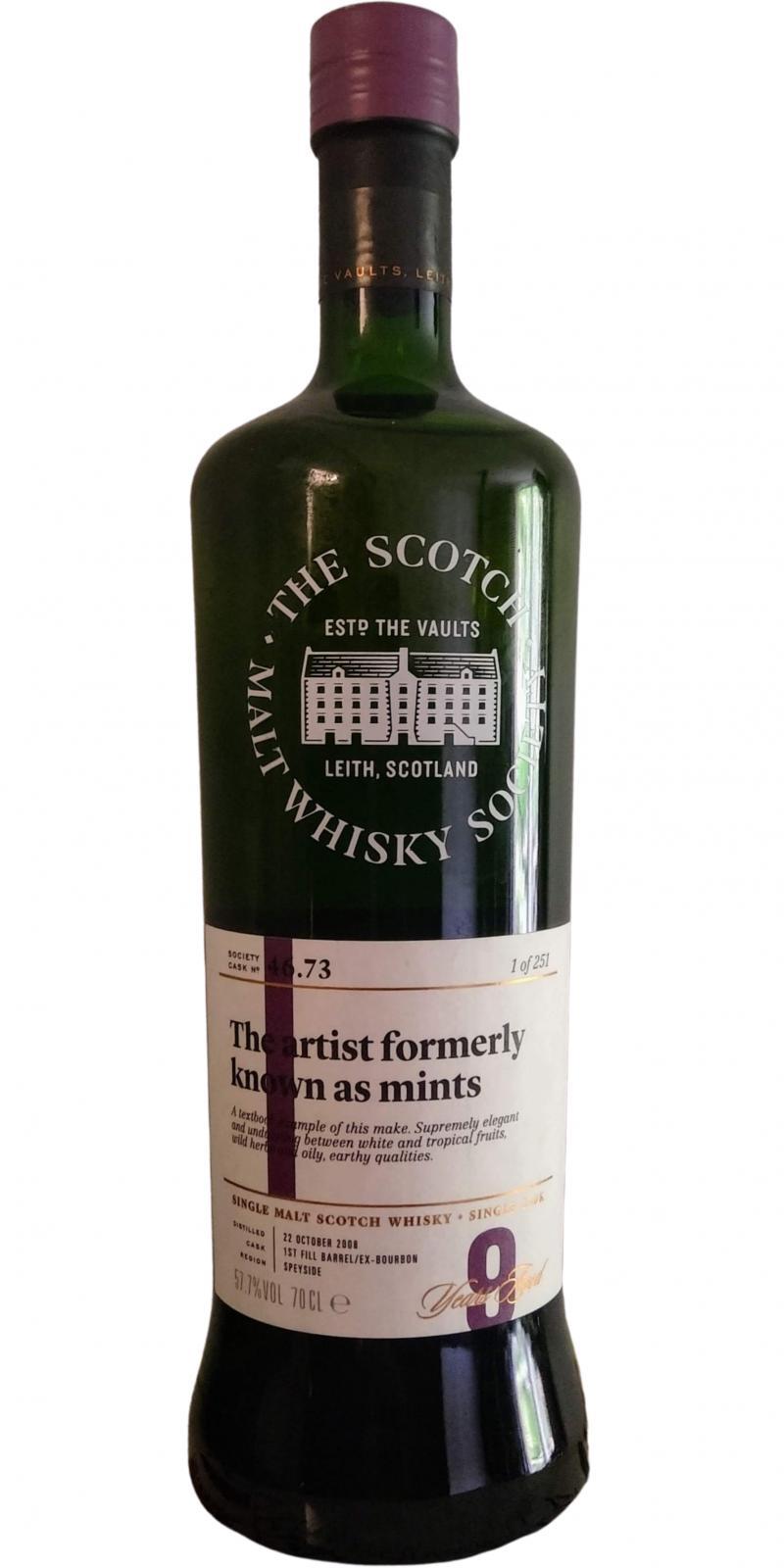 Glenlossie 2008 SMWS 46.73  The artist formerly known as mints