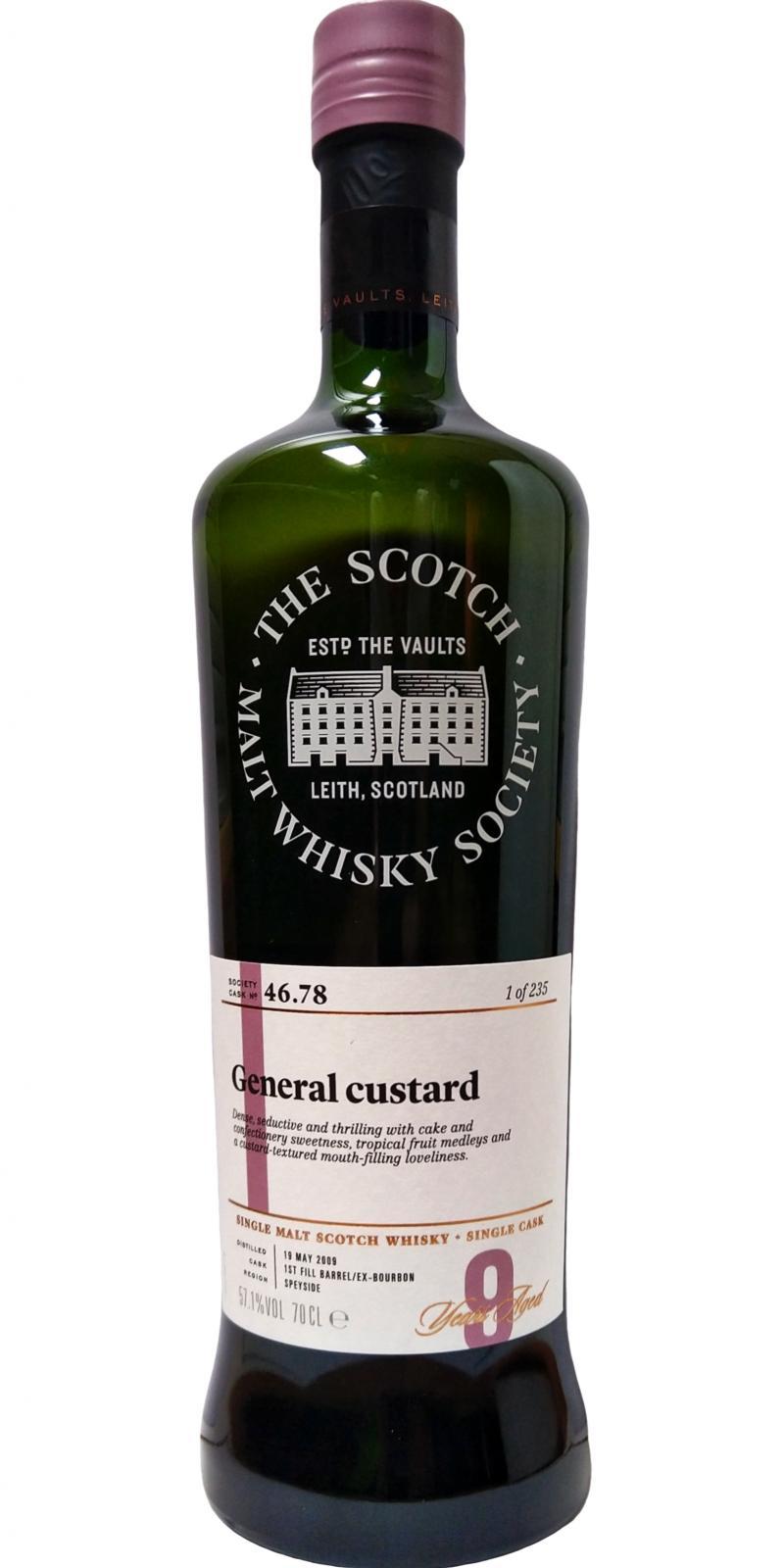 Glenlossie 2009 SMWS 46.78  General custard