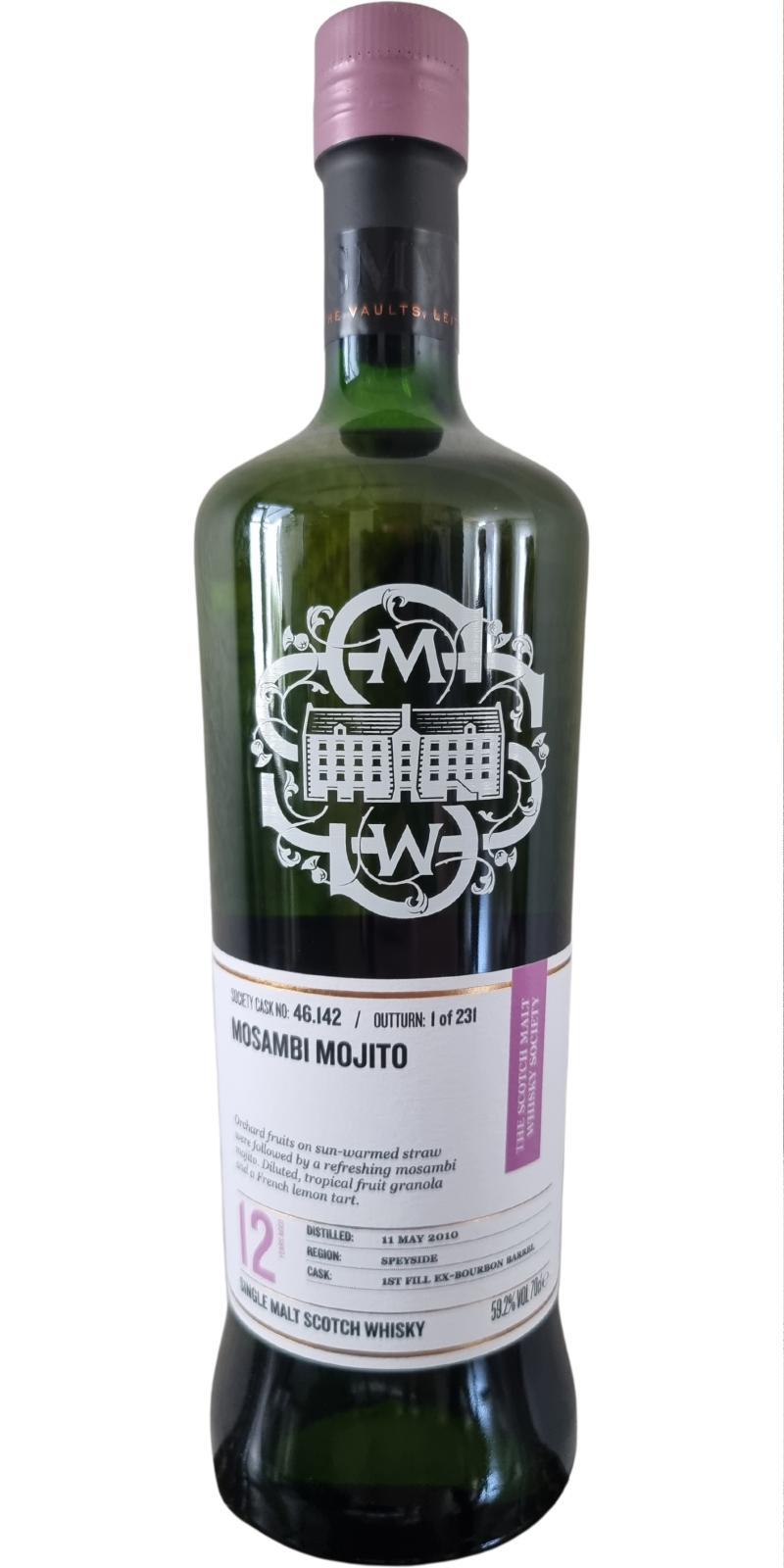 Glenlossie 2010 SMWS 46.142  Mosambi mojito