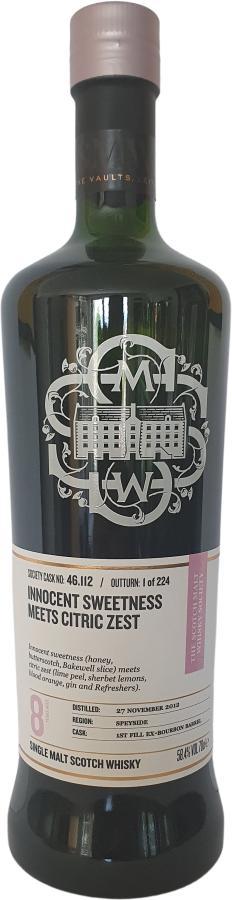 Glenlossie 2012 SMWS 46.112  Innocent sweetness meets citric zest