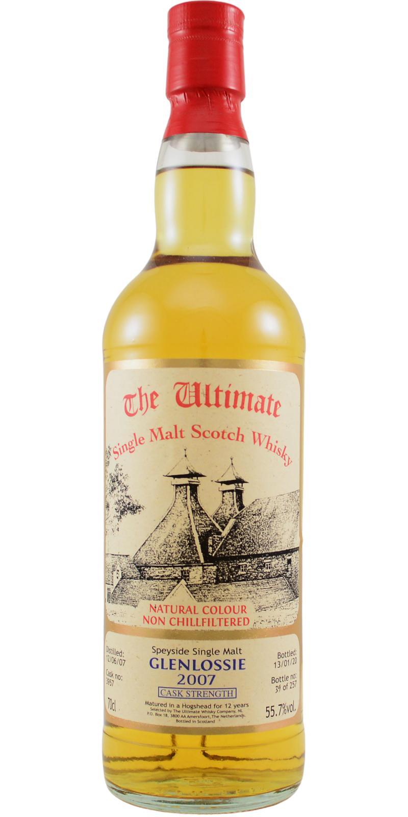 Glenlossie 2007 vW  The Ultimate - Cask Strength