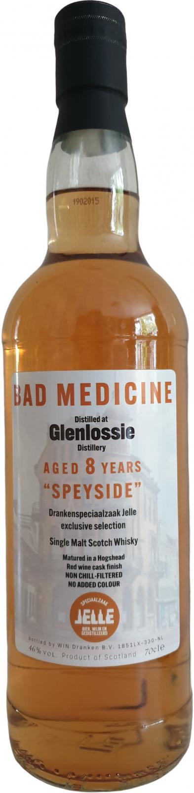 Glenlossie 08-year-old WIN  Bad Medicine