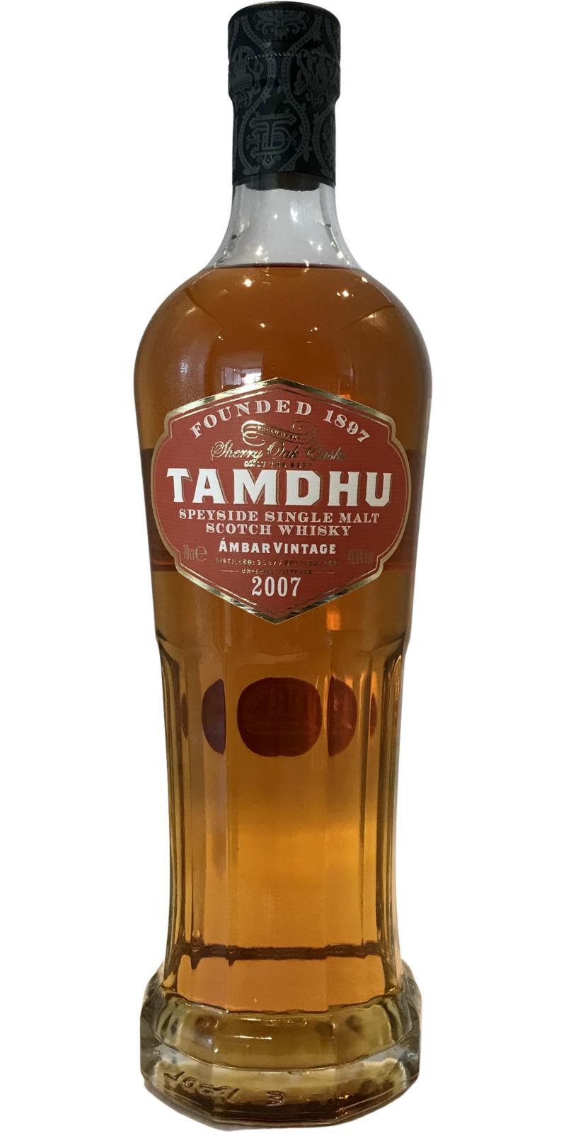 Tamdhu 2007  Ambar Vintage