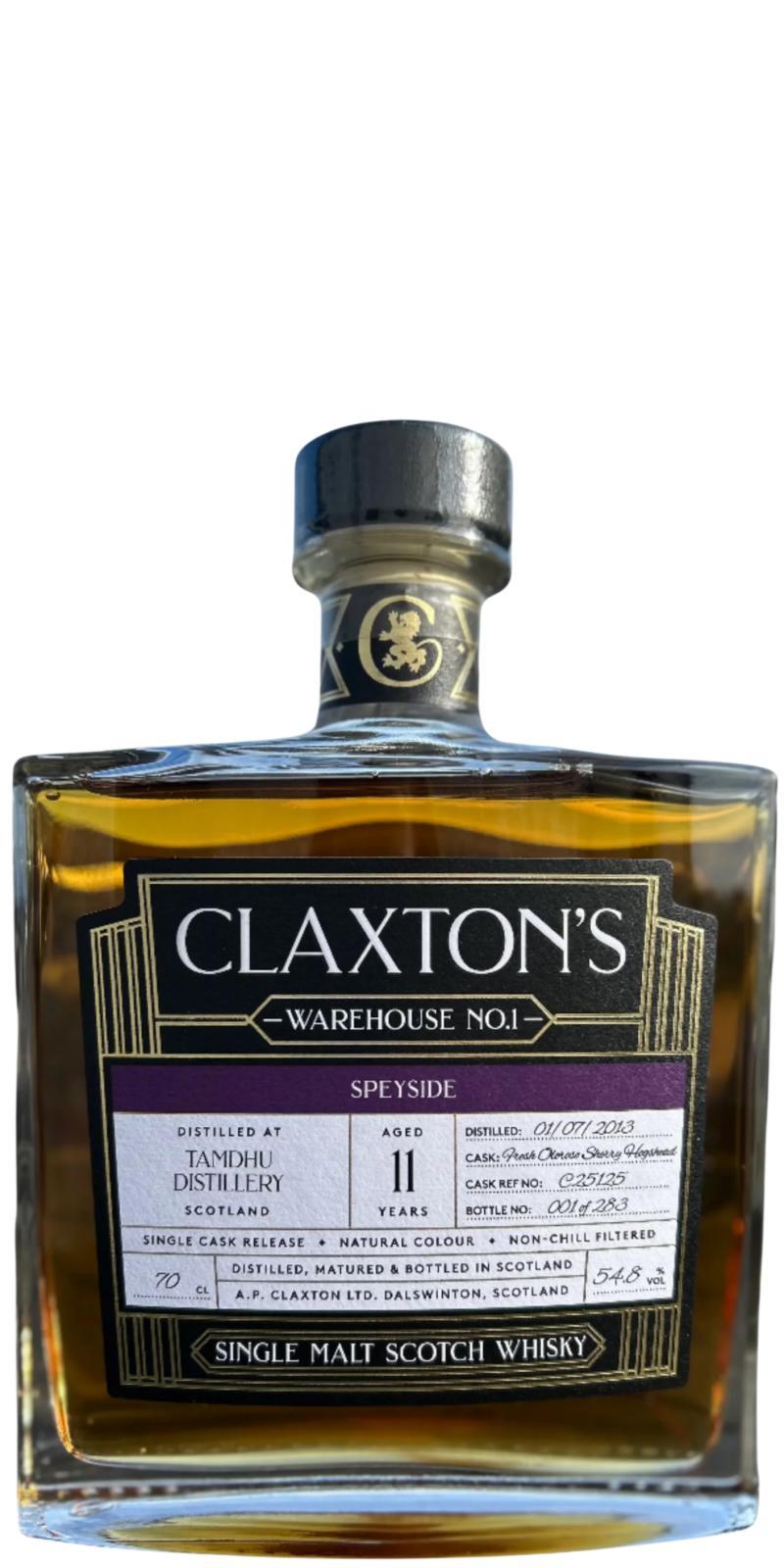 Tamdhu 2013 Cl  Warehouse No. 1