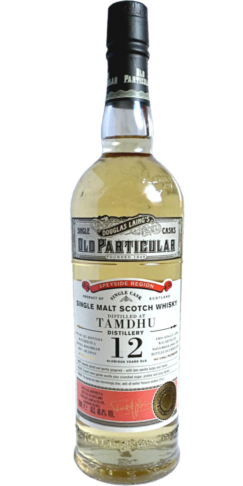 Tamdhu 2006 DL  Old Particular