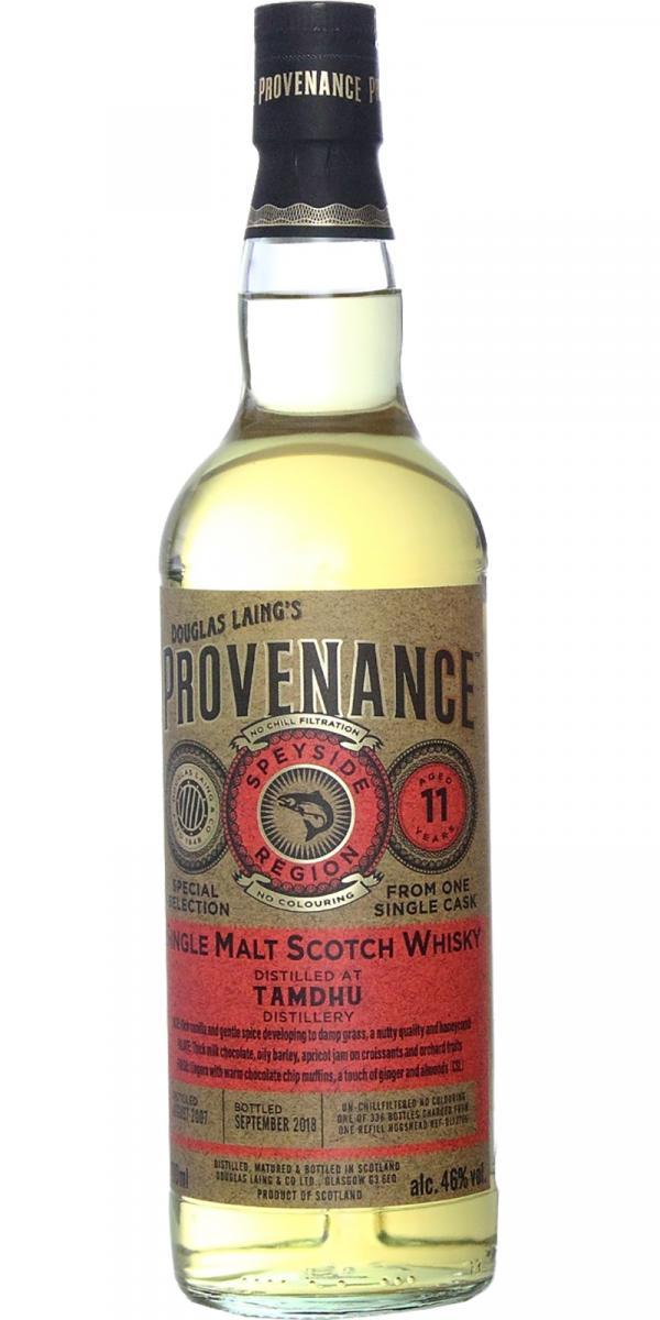 Tamdhu 2007 DL  Provenance