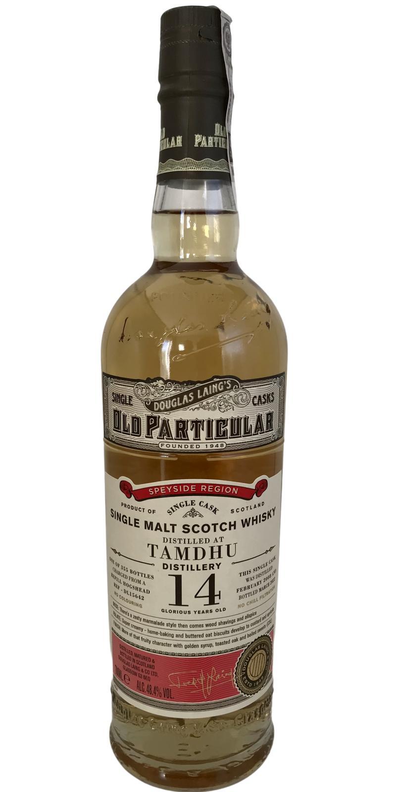 Tamdhu 2008 DL  Old Particular
