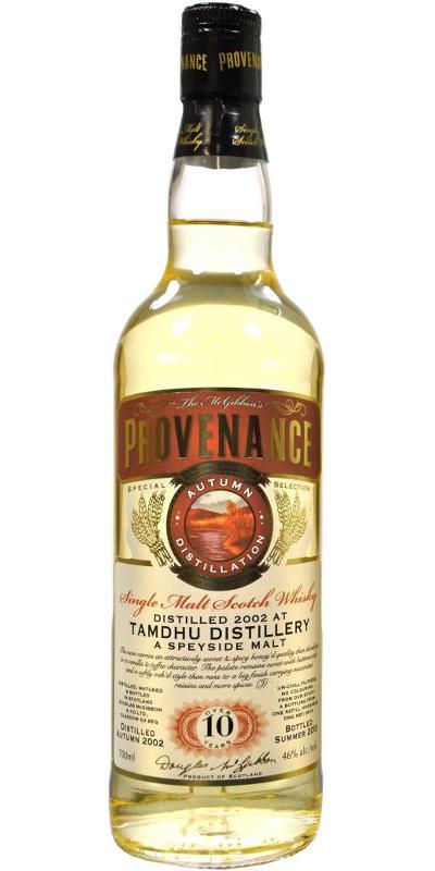 Tamdhu 2002 McG  McGibbon's Provenance