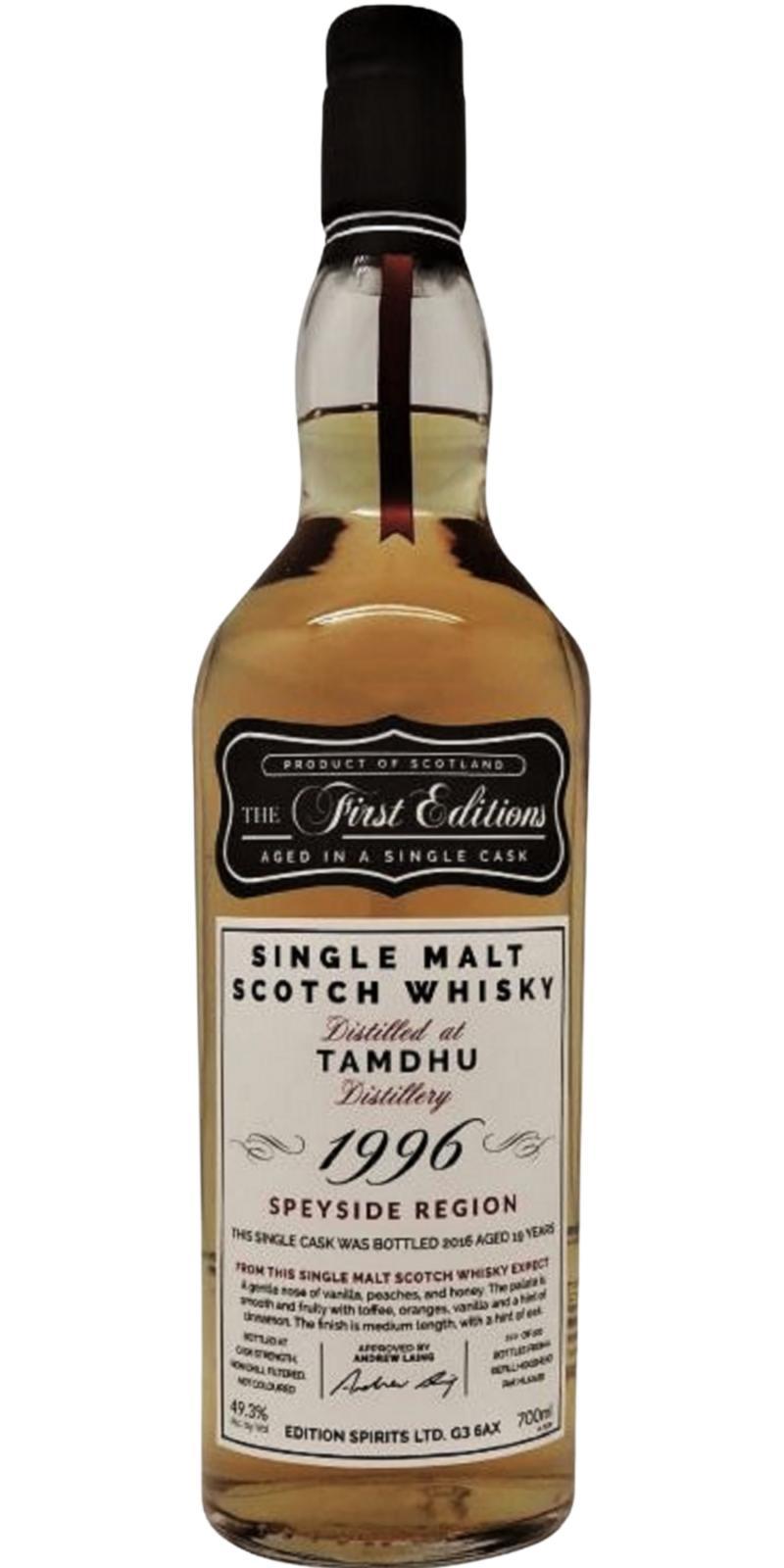 Tamdhu 1996 ED  The First Editions