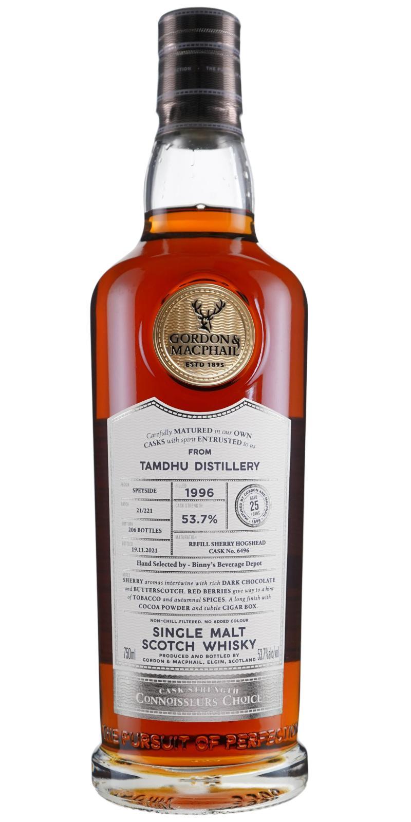 Tamdhu 1996 GM  Connoisseurs Choice - Cask Strength