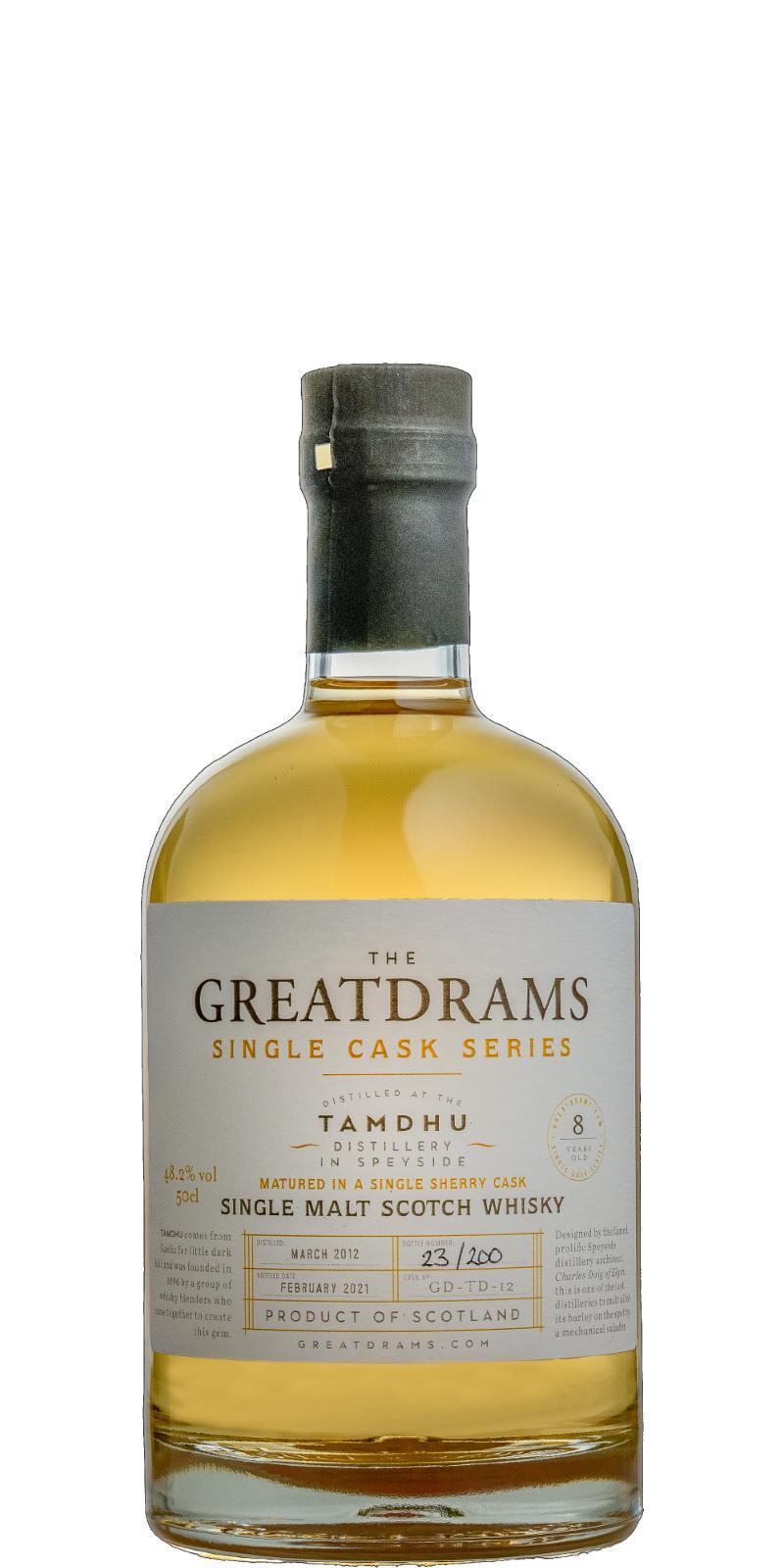 Tamdhu 2012 GtDr  Single Cask Series