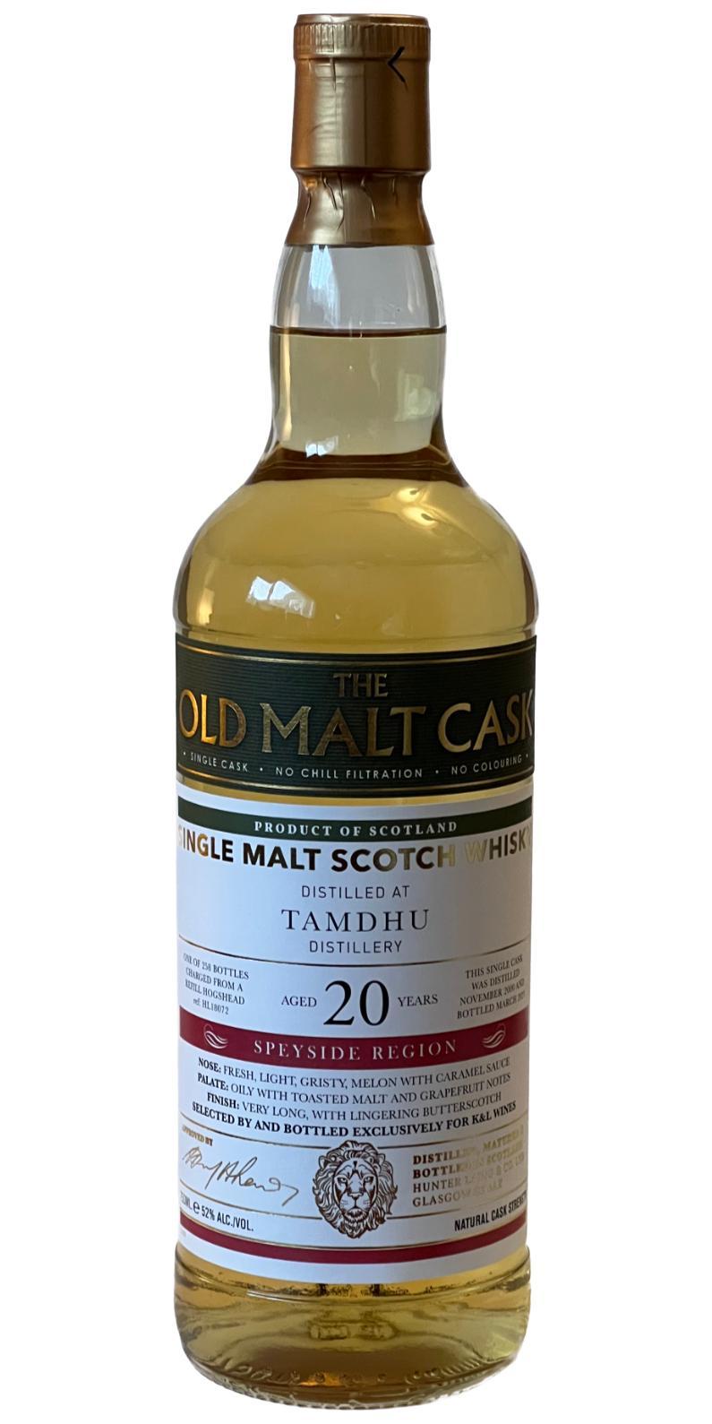 Tamdhu 2000 HL  The Old Malt Cask