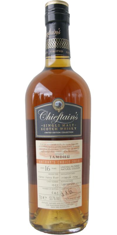 Tamdhu 1994 IM  Chieftain's - Antony’s Choice
