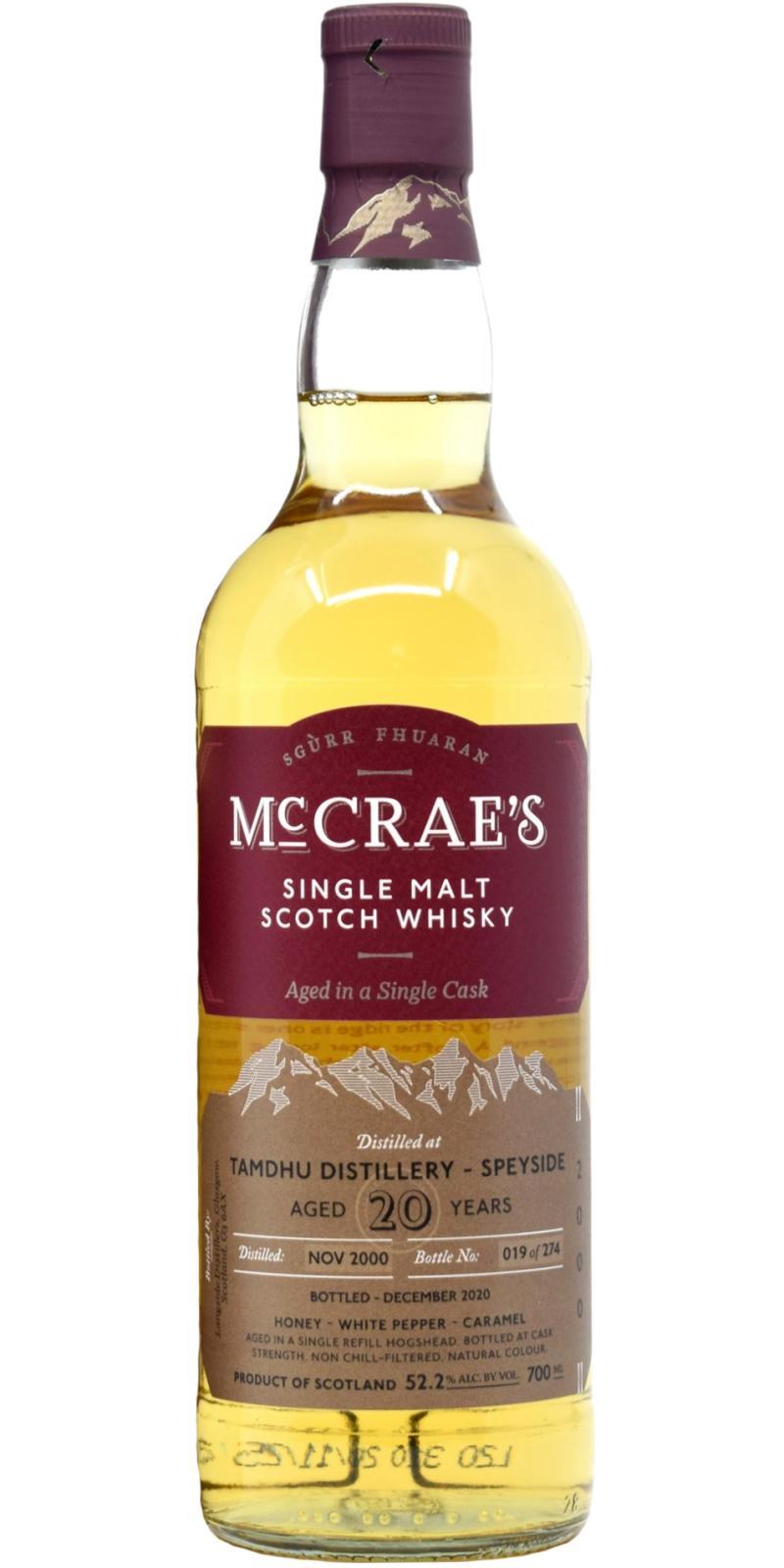 Tamdhu 2000 LsD  McCrae's