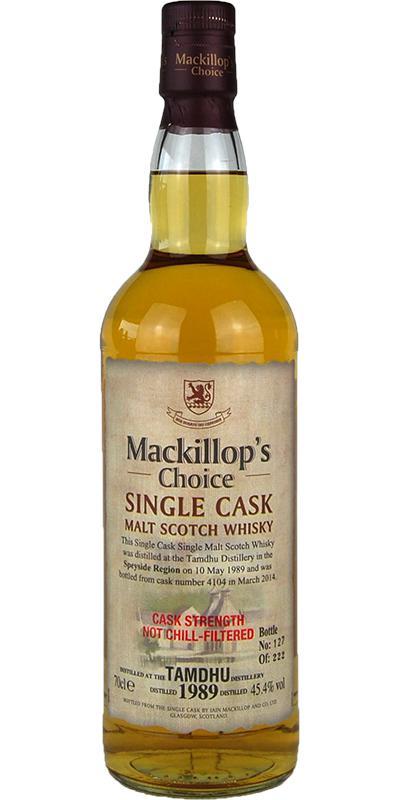 Tamdhu 1989 McC  Single Cask - Cask Strength
