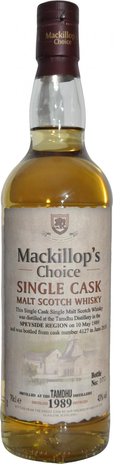 Tamdhu 1989 McC  Single Cask