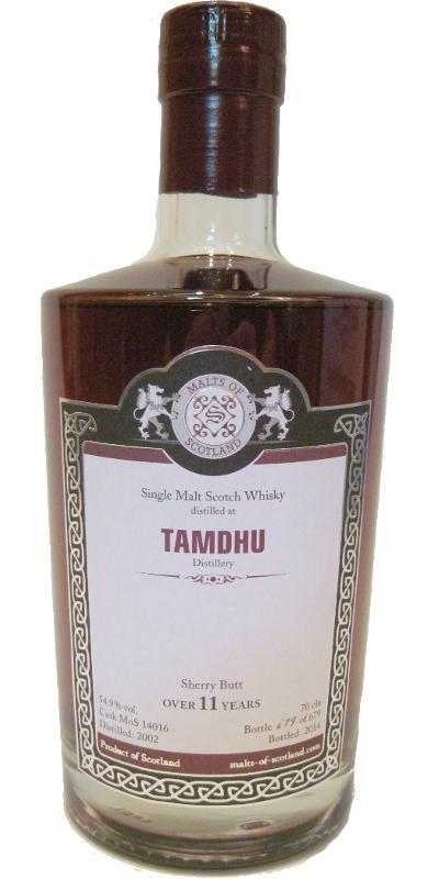 Tamdhu 2002 MoS