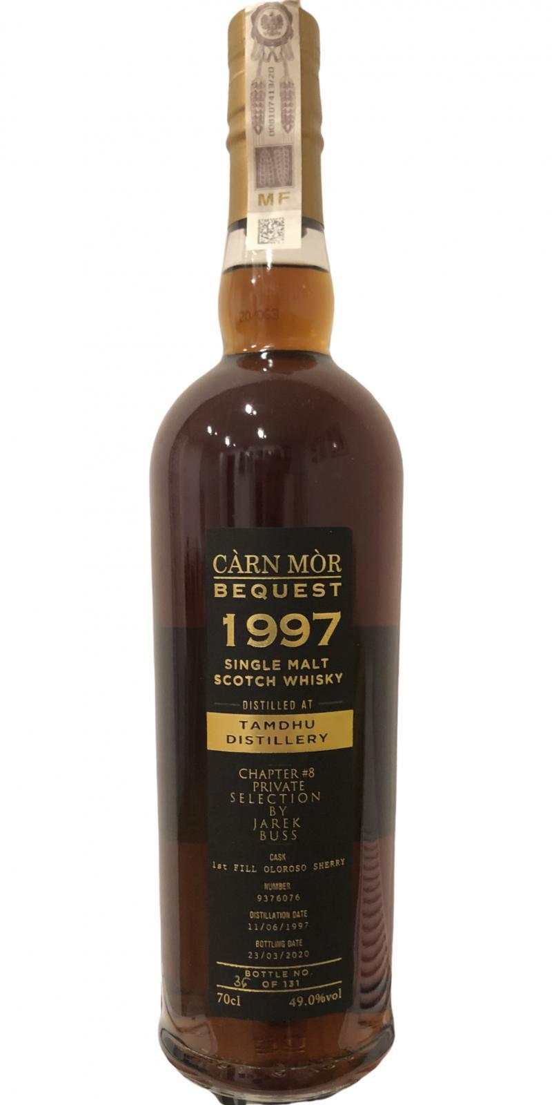 Tamdhu 1997 MMcK  Càrn Mòr Celebration of the Cask