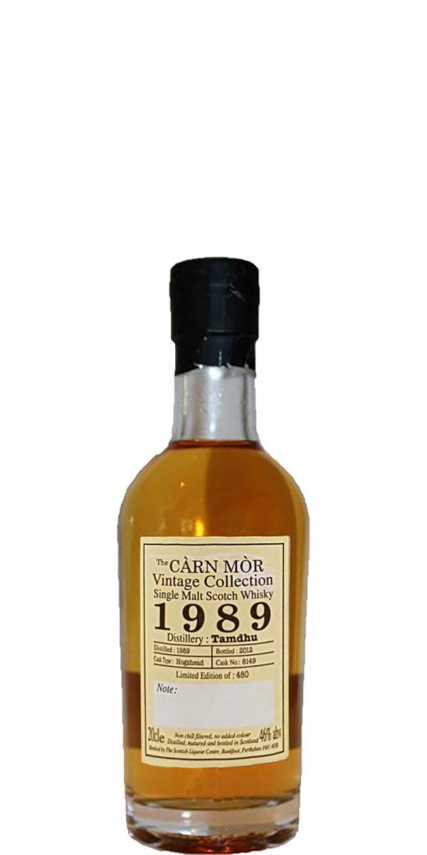 Tamdhu 1989 SLC  The Càrn Mòr Vintage Collection
