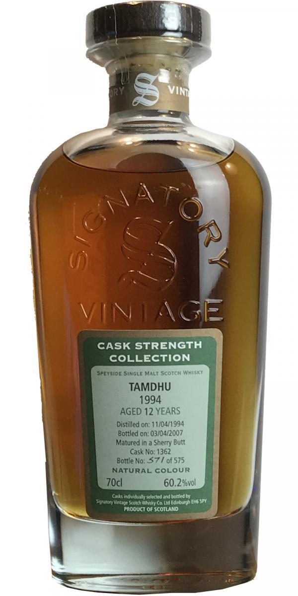 Tamdhu 1994 SV  Cask Strength Collection