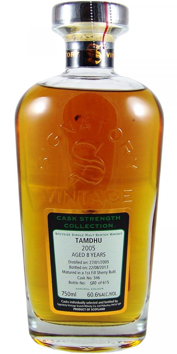 Tamdhu 2005 SV  Cask Strength Collection