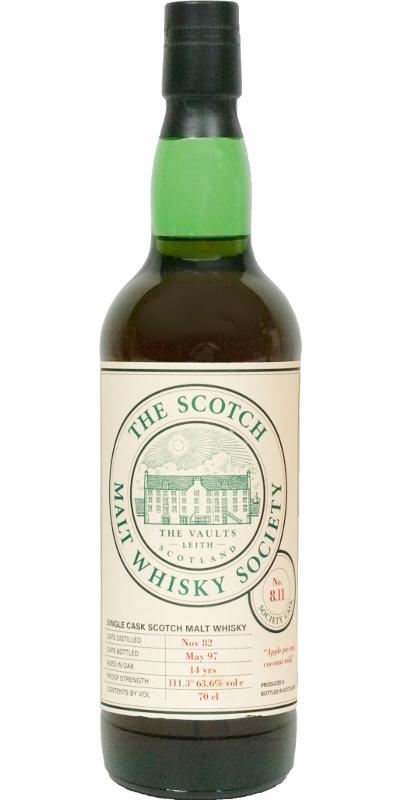 Tamdhu 1982 SMWS 8.11  Apple pie and coconut milk