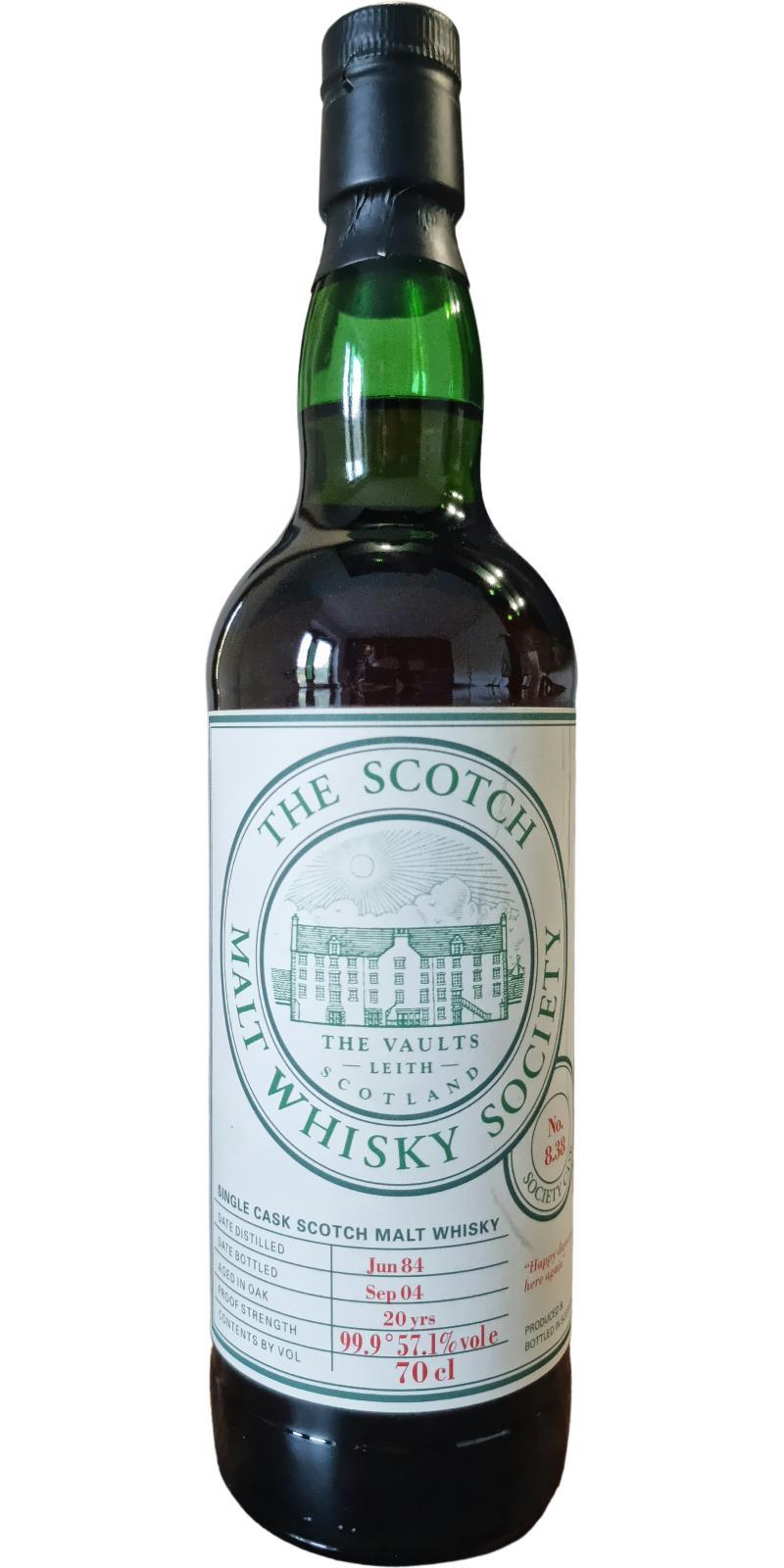 Tamdhu 1984 SMWS 8.38  Happy days are here again