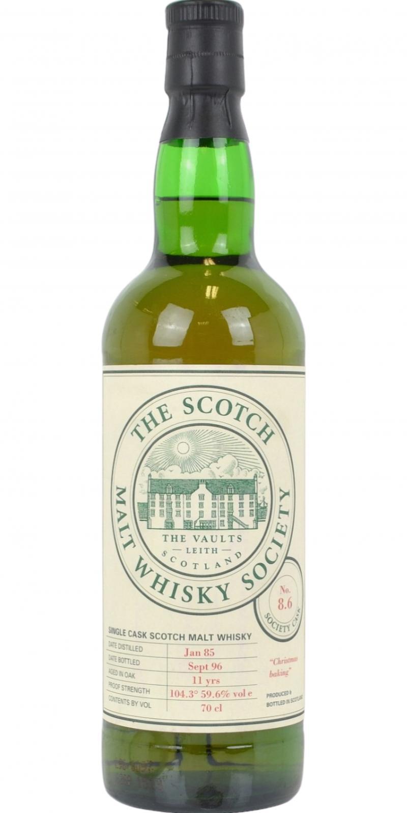 Tamdhu 1985 SMWS 8.6  Christmas baking