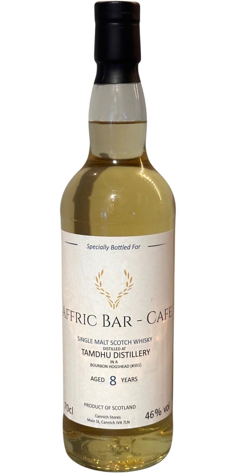 Tamdhu 08-year-old UD  Affric Bar - Cafe