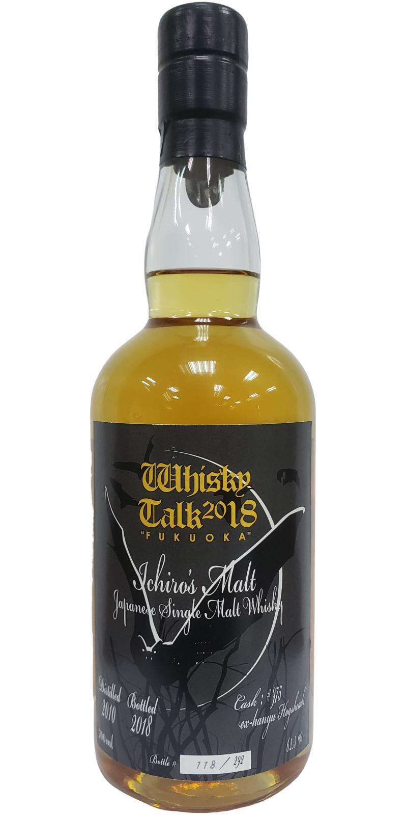 Chichibu 2010 Ichiro's Malt - Whisky Talk 2018 Fukuoka