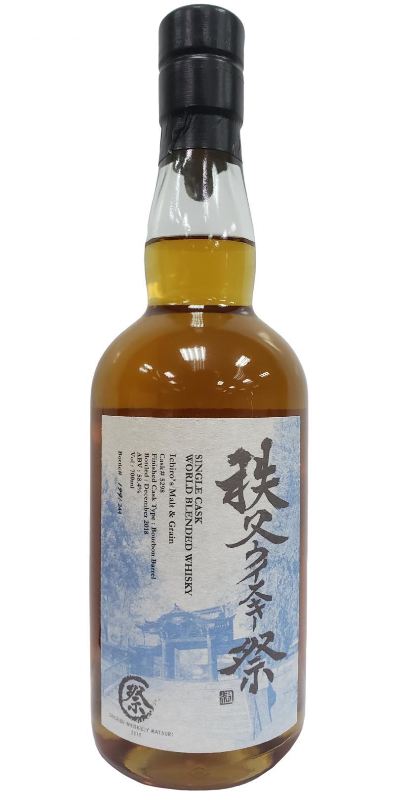 Chichibu Ichiro's Malt & Grain Single Cask World Blended Whisky