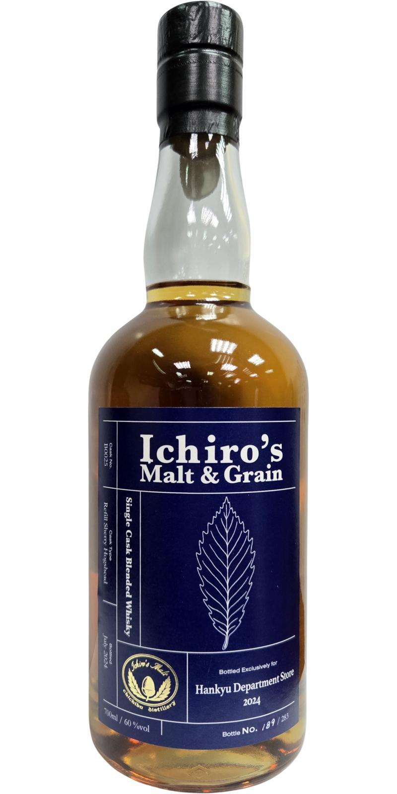 Ichiro's Malt & Grain Single Cask Blended Whisky