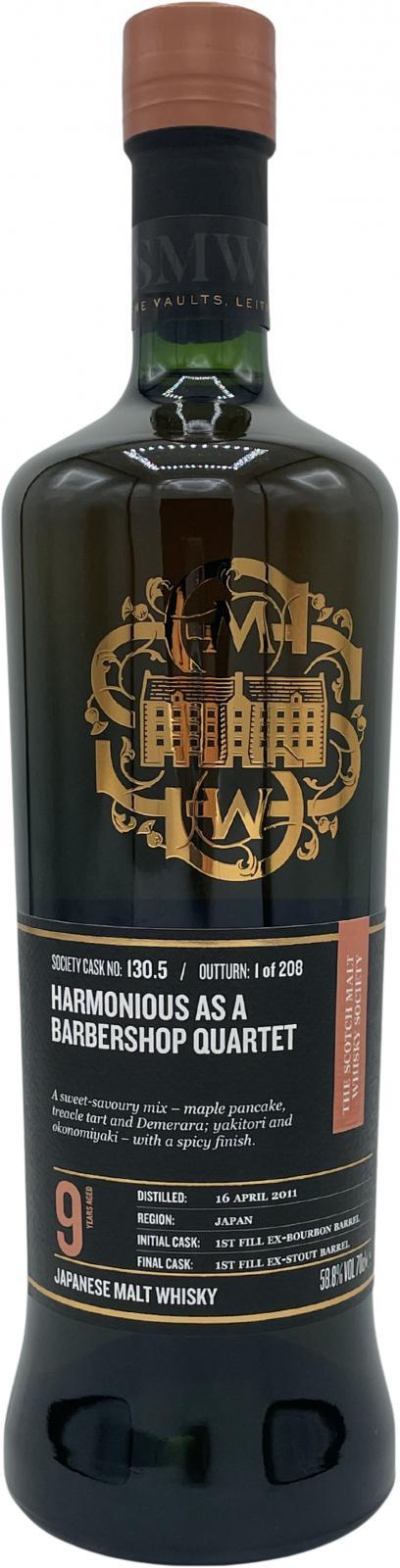 Chichibu 2011 SMWS 130.5 Harmonious as a barbershop quartet