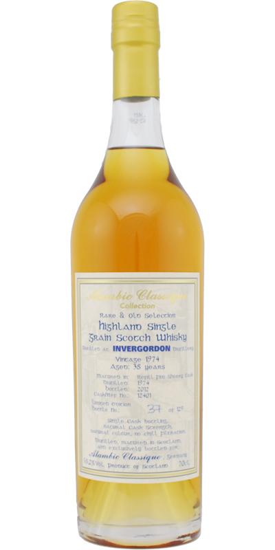 Invergordon 1974 AC  Rare & Old Selection