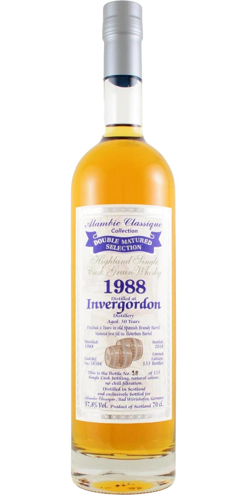 Invergordon 1988 AC  Double Matured Selection