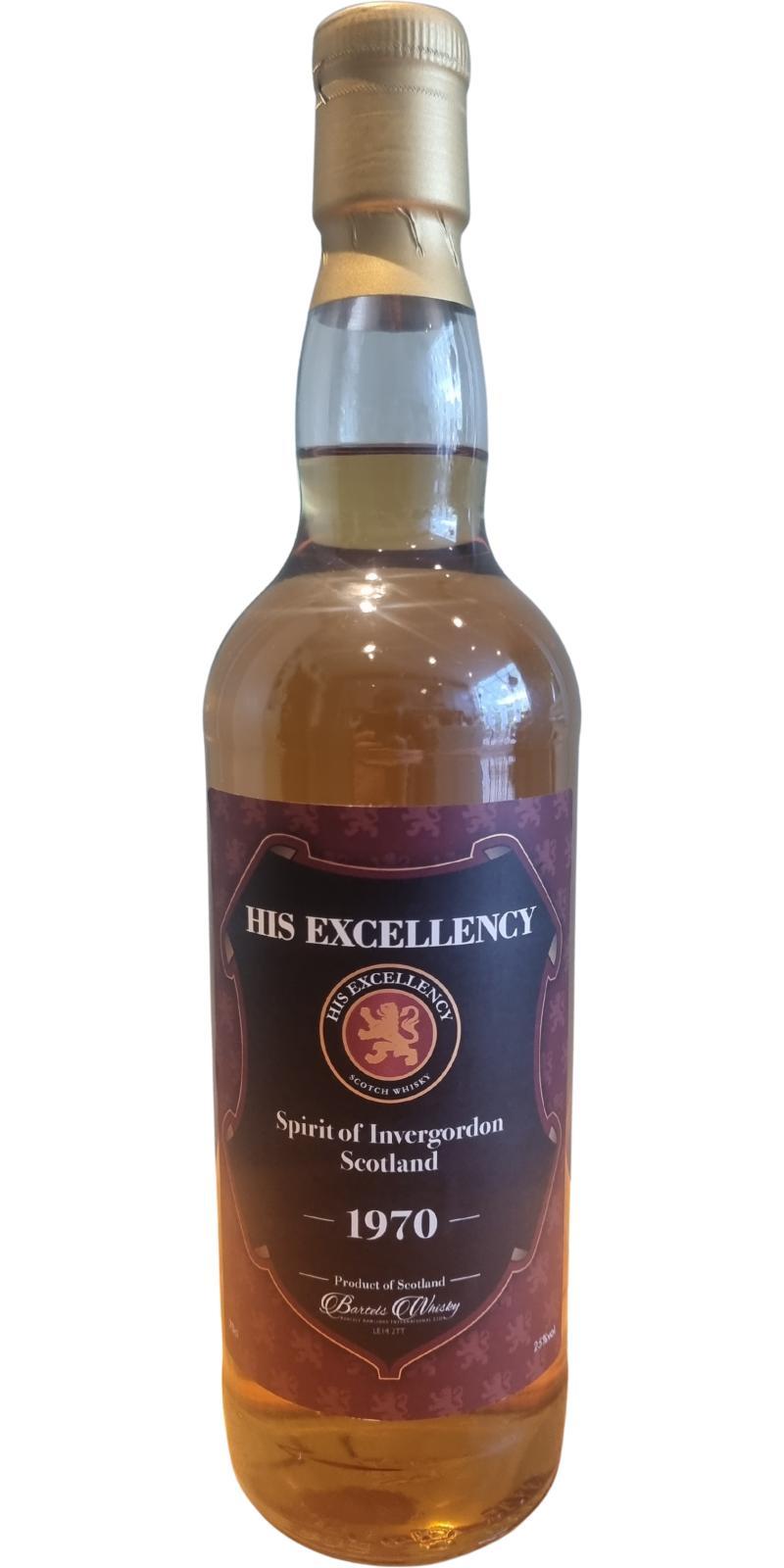 Invergordon 1970 BRI  His Excellency - Spirit of Invergordon
