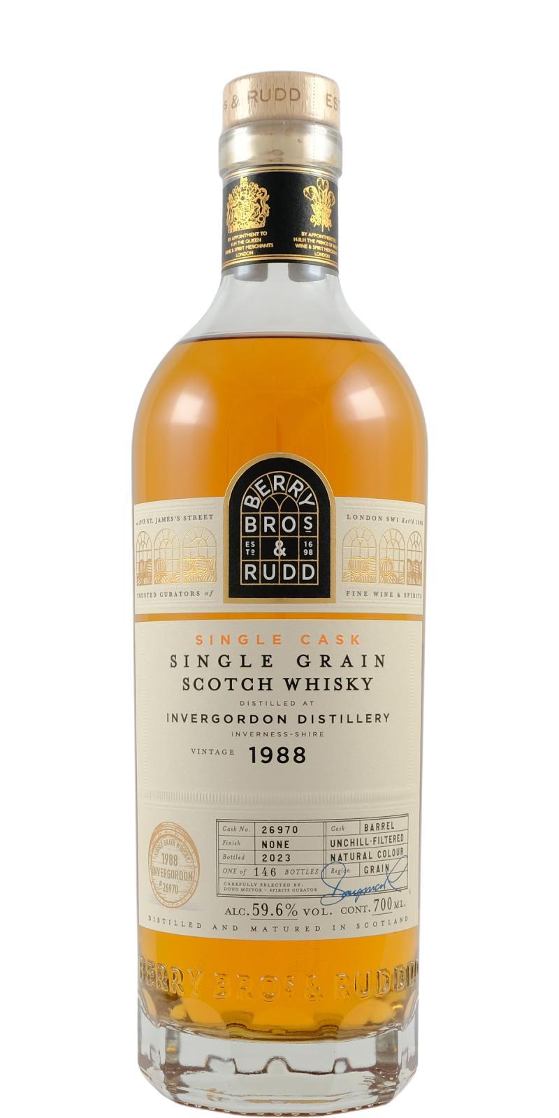 Invergordon 1988 BR  Single Cask