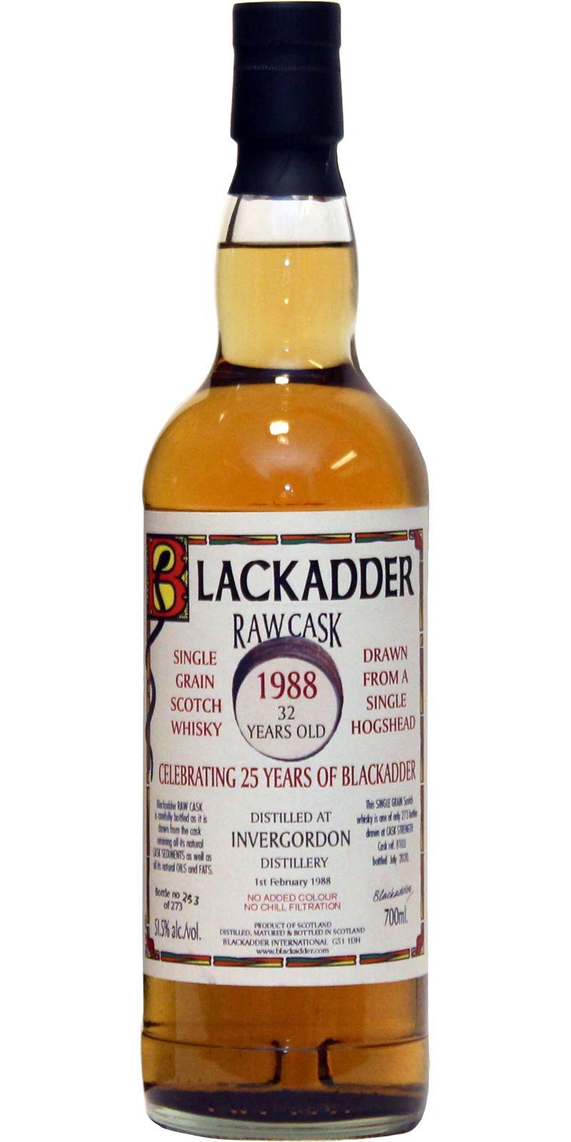 Invergordon 1988 BA  Raw Cask