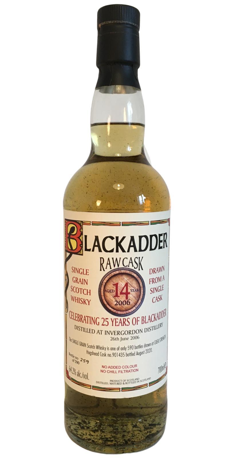 Invergordon 2006 BA  Raw Cask