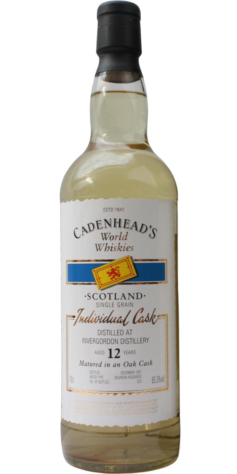 Invergordon 12-year-old CA  World Whiskies - Individual Cask