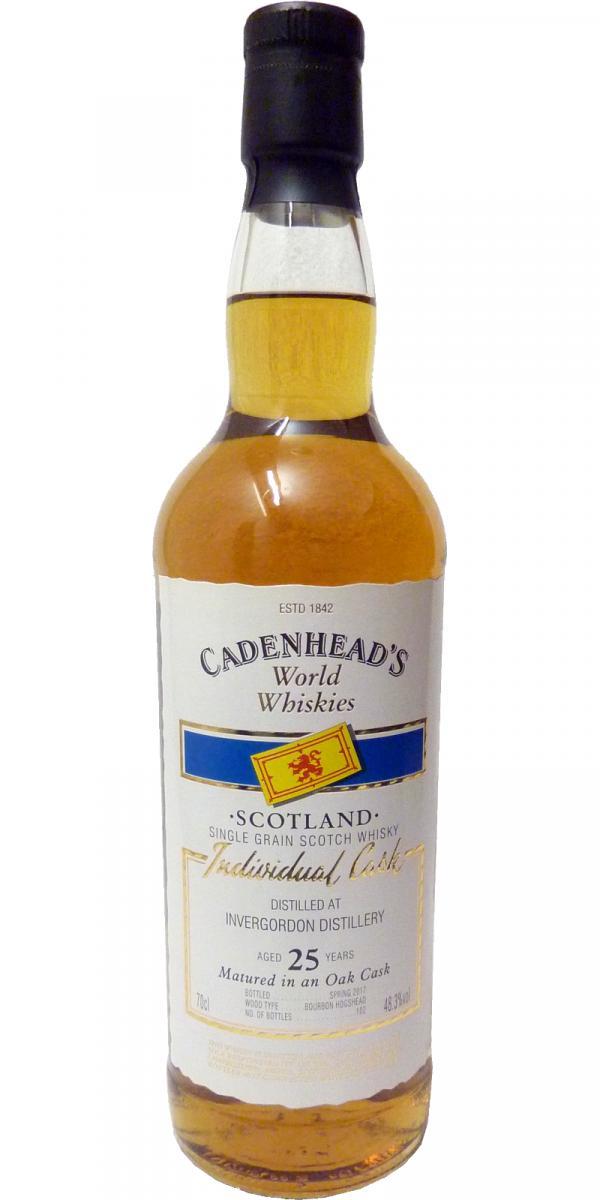 Invergordon 25-year-old CA  World Whiskies - Individual Cask