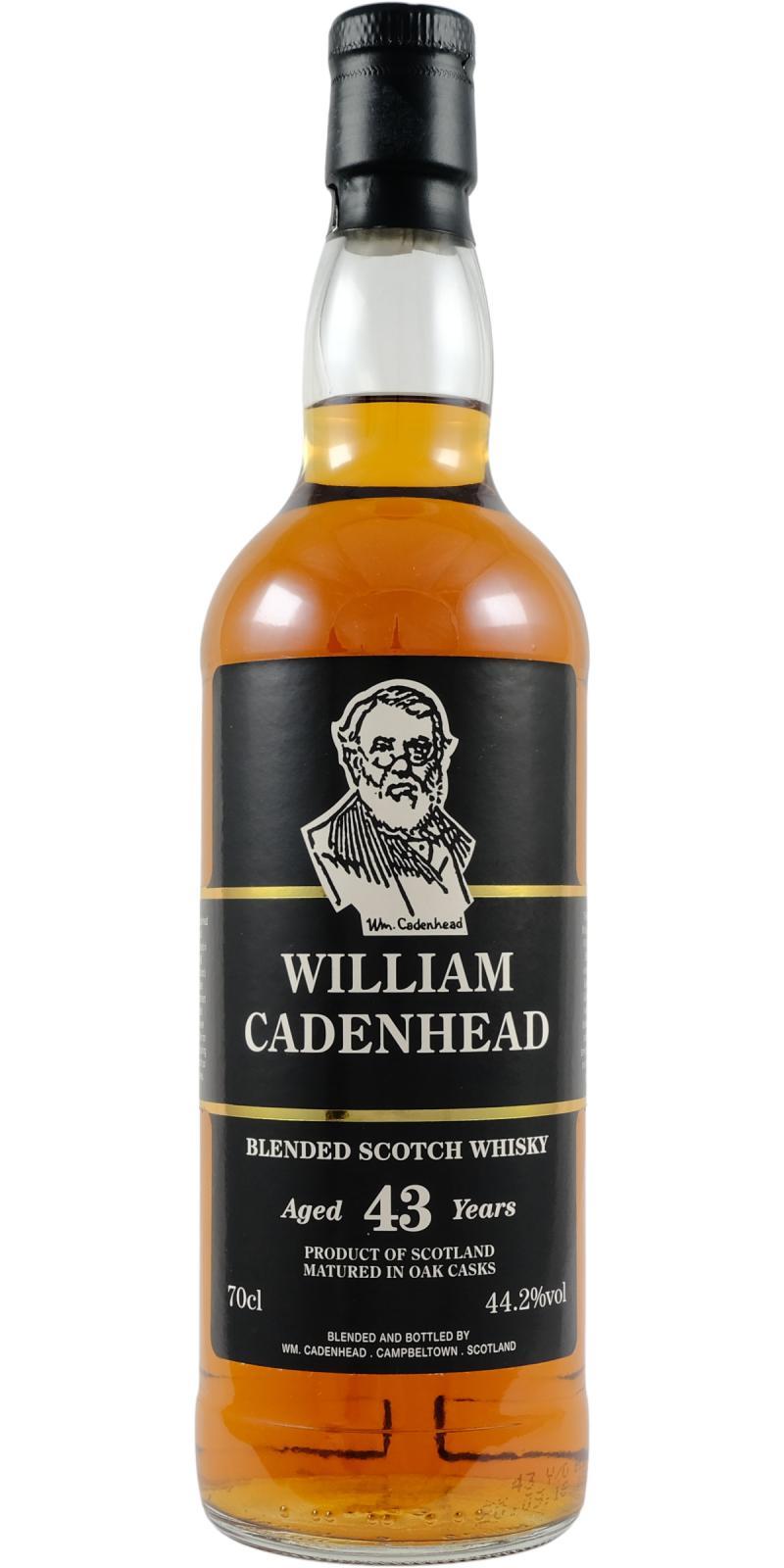 William Cadenhead 43-year-old CA  Blended Scotch Whisky