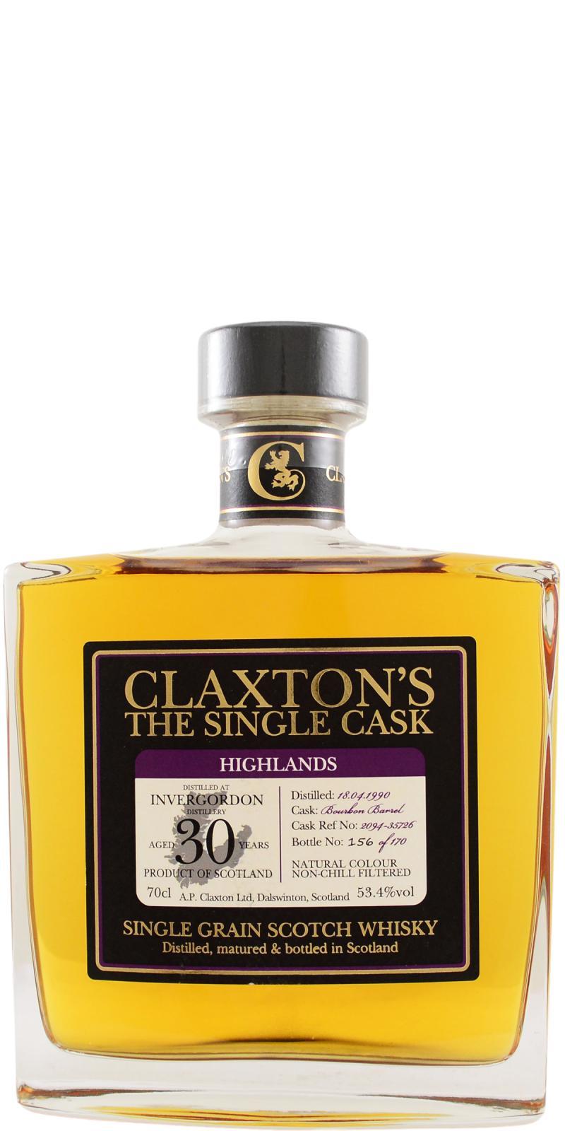 Invergordon 1990 Cl  The Single Cask