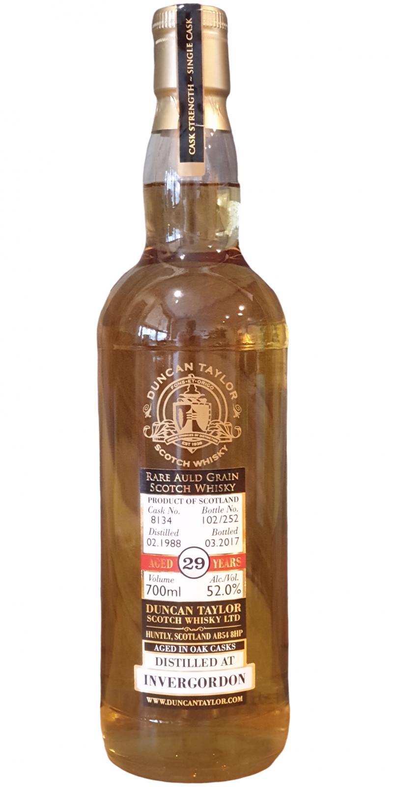 Invergordon 1988 DT  Rare Auld Grain