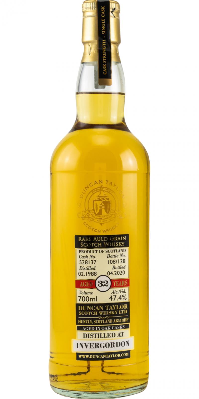 Invergordon 1988 DT  Rare Auld Grain