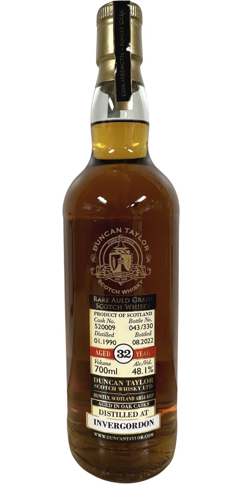 Invergordon 1990 DT  Rare Auld Grain