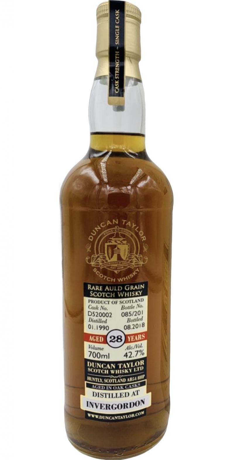 Invergordon 1990 DT  Rare Auld Grain