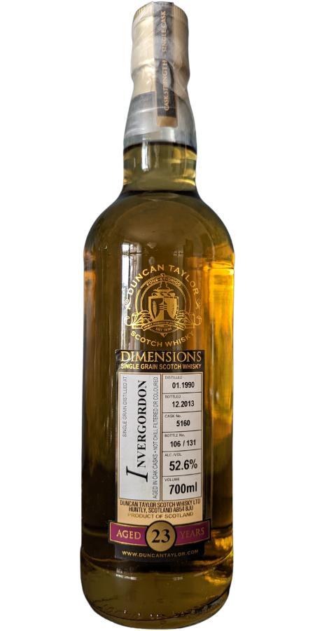 Invergordon 1990 DT  Dimensions