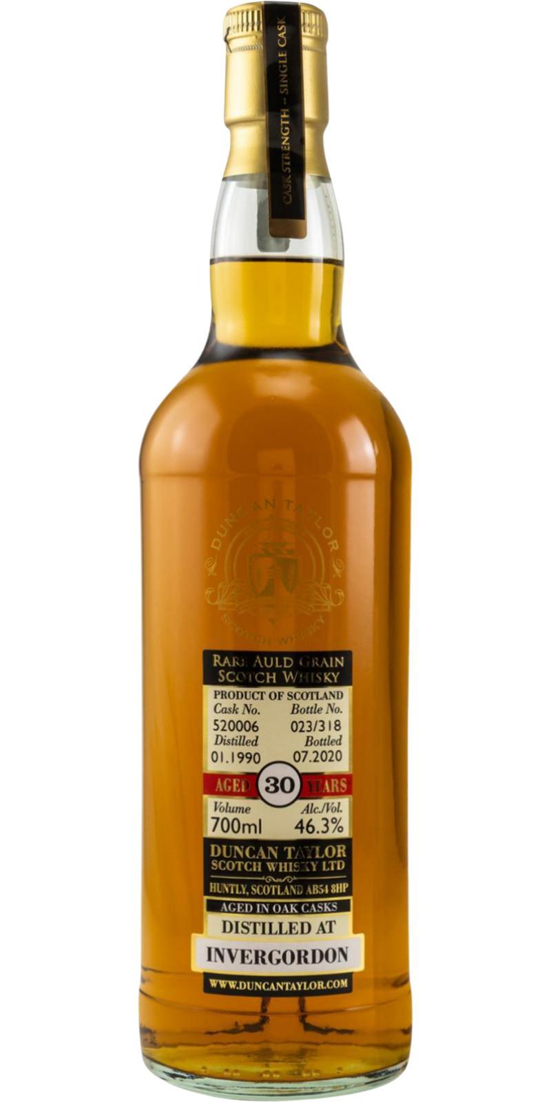 Invergordon 1990 DT  Rare Auld Grain